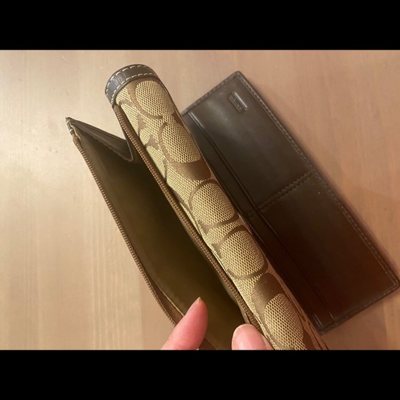 Coach Leather and Jacquard Fabric Wallet - Picture 5 of 5